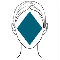 Forma de rostro Diamante