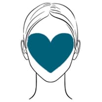 Forma de rostro Corazón