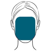 Forma de rostro Rectángulo redondeado