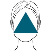 Forma de rostro Triángulo
